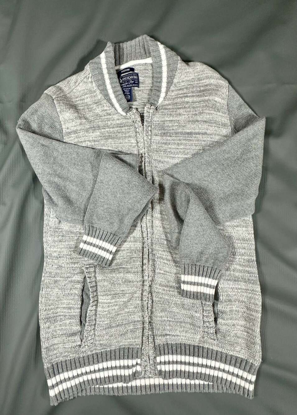 American Rag Men's Full-Zip Knit Sweater Jacket